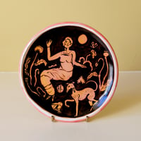 Image 1 of Woman & Whippet - Small Plate