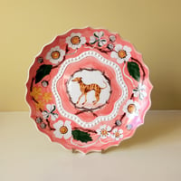 Image 1 of Whippet & Thorn - Romantic plate