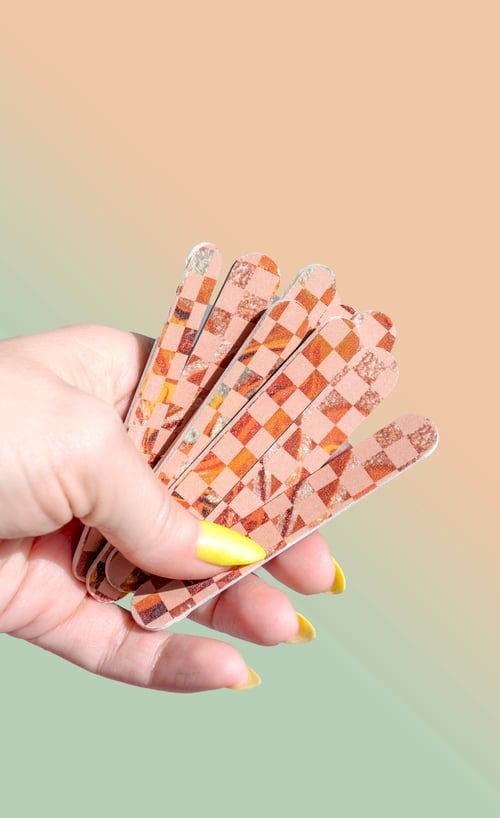 Image of Checkerboard Nail Files - Limited Edition