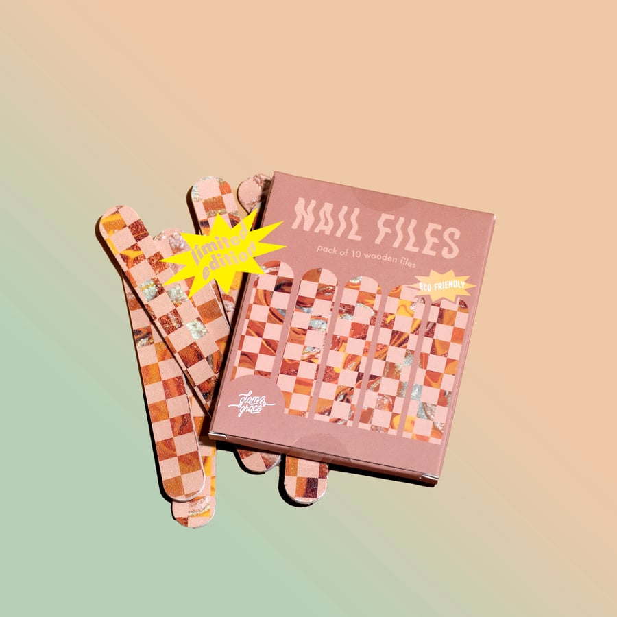 Image of Checkerboard Nail Files - Limited Edition
