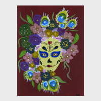 Image 1 of Catrina with Peacock Feathers