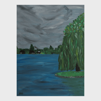 Lake with old Tree, Schwerin