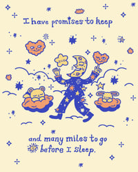 Image 2 of "I Have Promises to Keep" tote bag collaboration with Logan DeCarme
