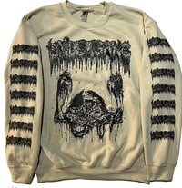 Image 1 of Undergang “ Putrid Head   " Sand Fleece Pullover Sweatshirt