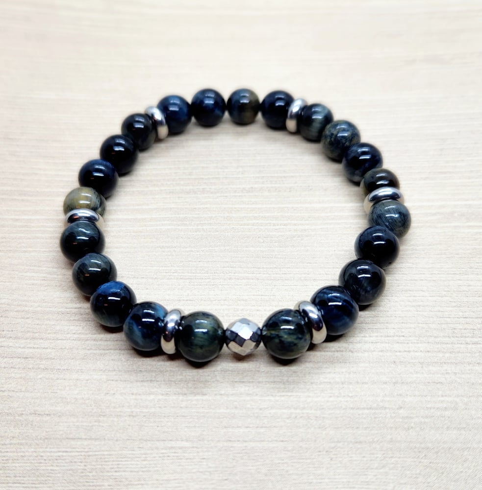Image of Blue Tiger's Eye Bracelet 8mm