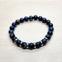 Image 2 of Blue Tiger's Eye Bracelet 8mm