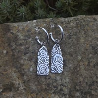 Image 1 of Made to order Spiral stone earrings