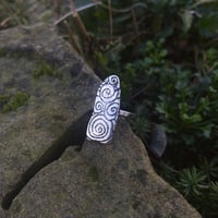 Image 2 of Made to order spiral stone ring