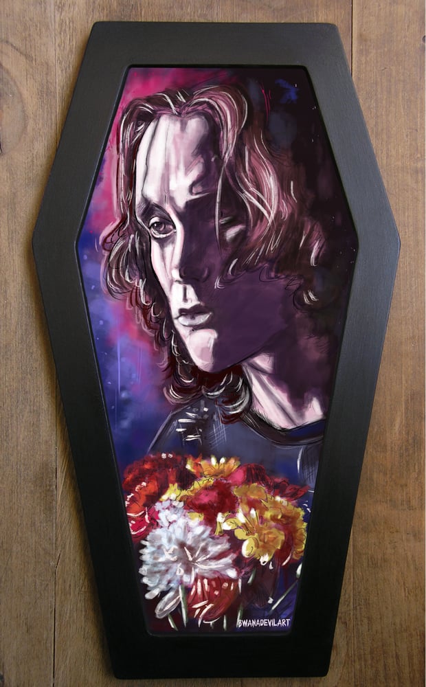 Image of The Crow (Eric Draven) LIMITED EDITION Coffin framed Art