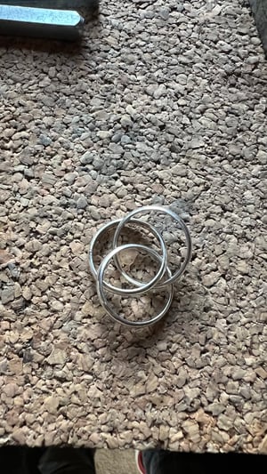 Image of Russian wedding ring silver
