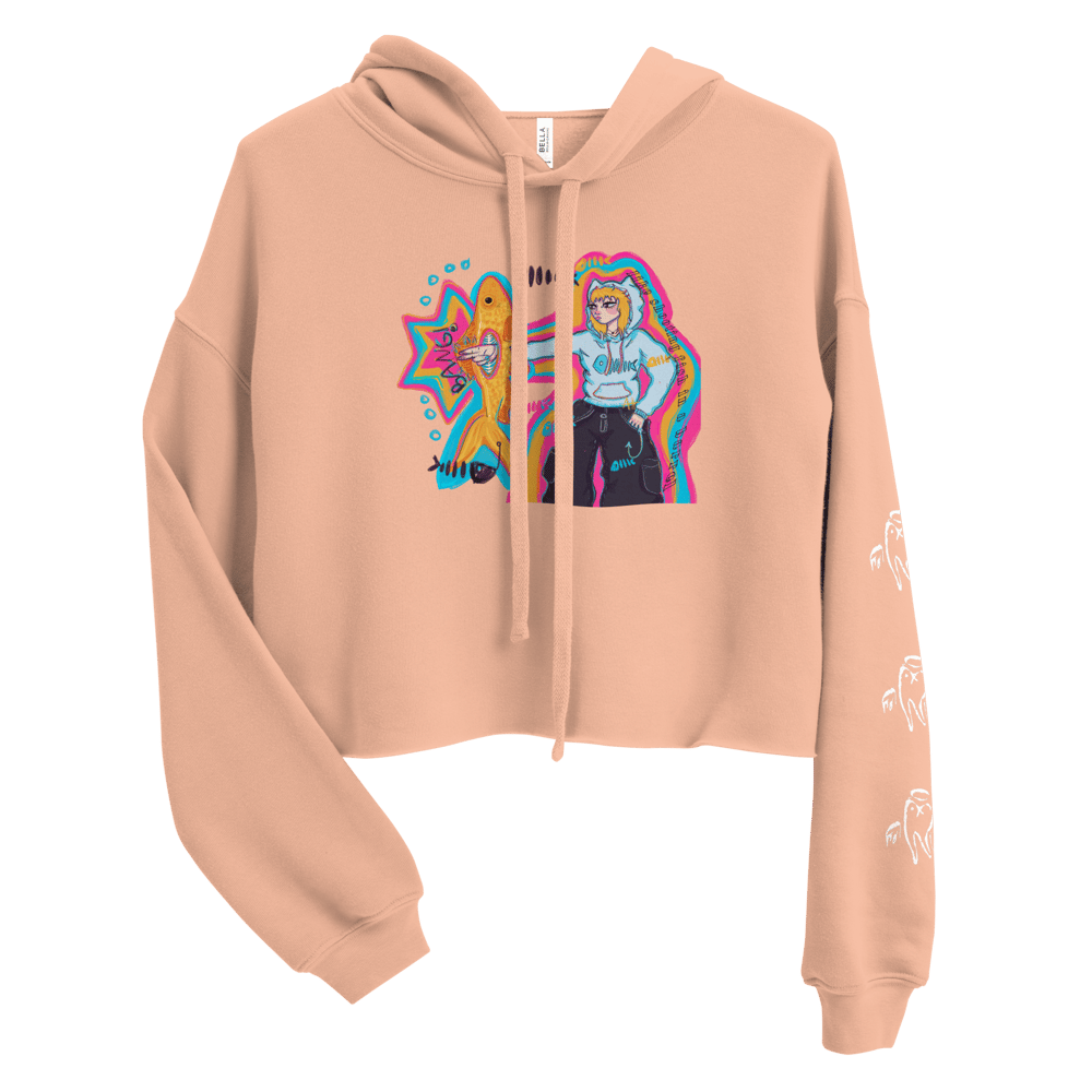 FISH IN A BARREL CROPPED HOODIE