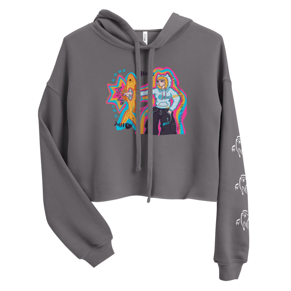 FISH IN A BARREL CROPPED HOODIE