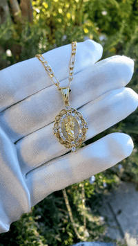 Image 3 of San Judas Rhinestones Necklaces 