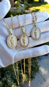 White San Judas Necklace