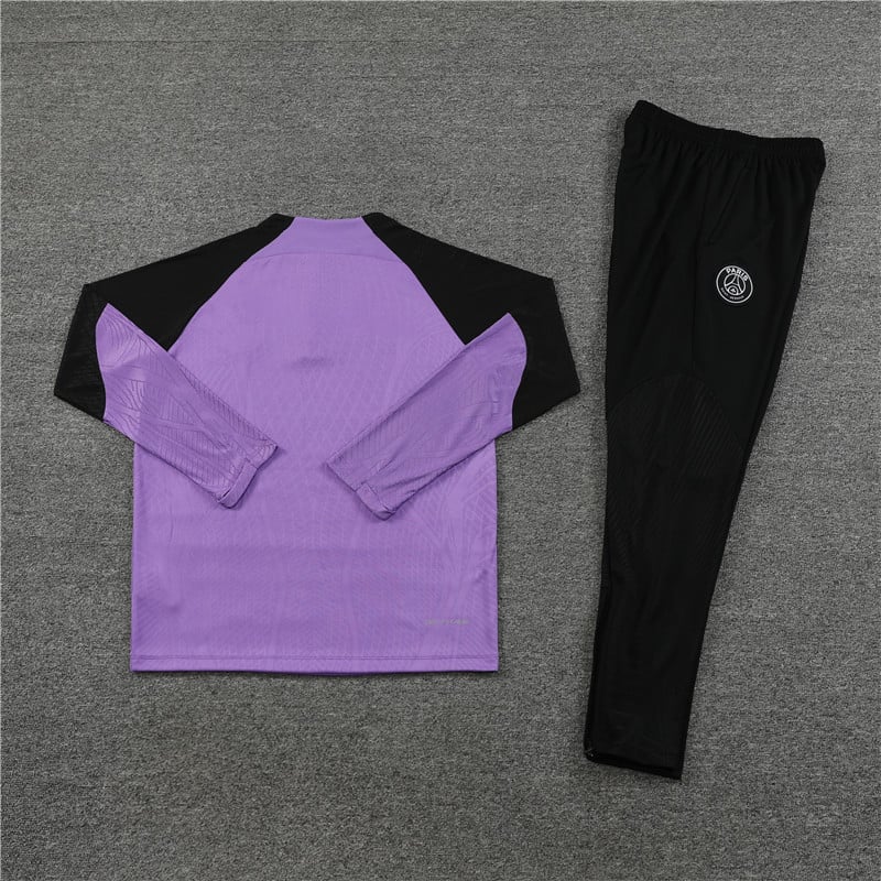 black and purple psg tracksuit
