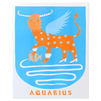 Aquarius Riso Print
