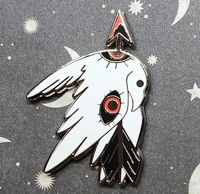 Image 1 of 2 Color Shot Raven Enamel Pin