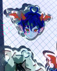Image 3 of [oc] Vampire Boy Stickers/Acrylic Charms/Pins