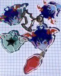 Image 2 of [oc] Vampire Boy Stickers/Acrylic Charms/Pins