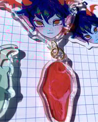 Image 4 of [oc] Vampire Boy Stickers/Acrylic Charms/Pins