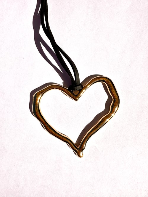Image of Gold Colored Heart Pendant 