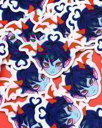 Image 1 of [oc] Vampire Boy Stickers/Acrylic Charms/Pins