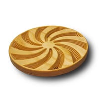 Image 3 of Spiral Trivet, Wood Hot Plate