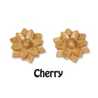 Image 4 of Hardwood Flower Earrings