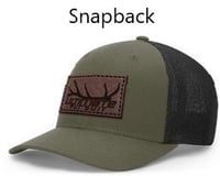 Image of  Leather Patch Snapback hat