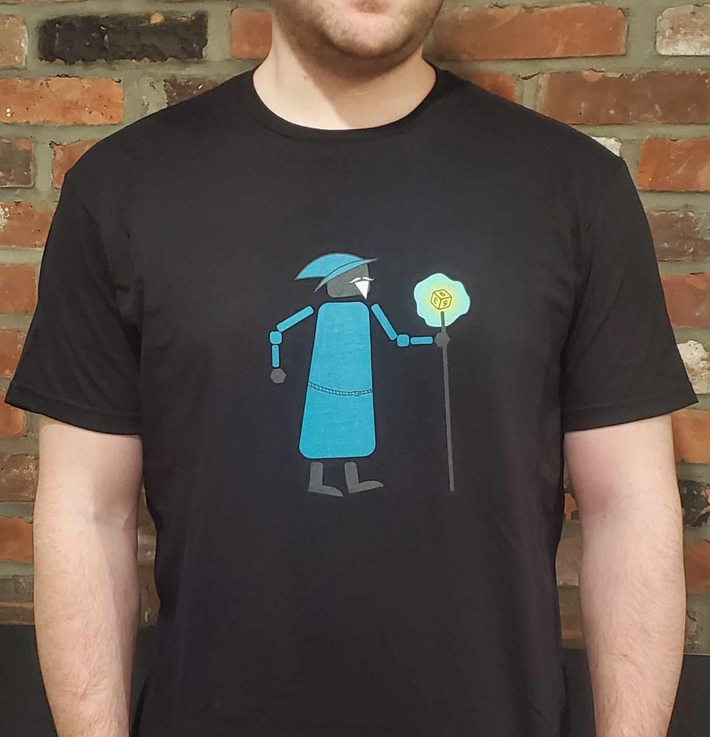 Adventurer #1, the Wizard - D&D inspired Adventurers T-shirt collection