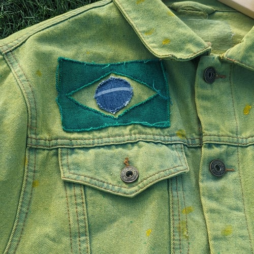 Image of  Pele Tribute Custom Denim Jacket