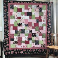 Image 1 of TWO SLICES OF CAKE, PLEASE Quilt Kit, 58" x 67" Featuring Flour & Flower