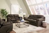 Full Brown sofa and loveset 