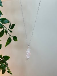 Image 3 of Wire Wrapped Crystal Pendant Necklace