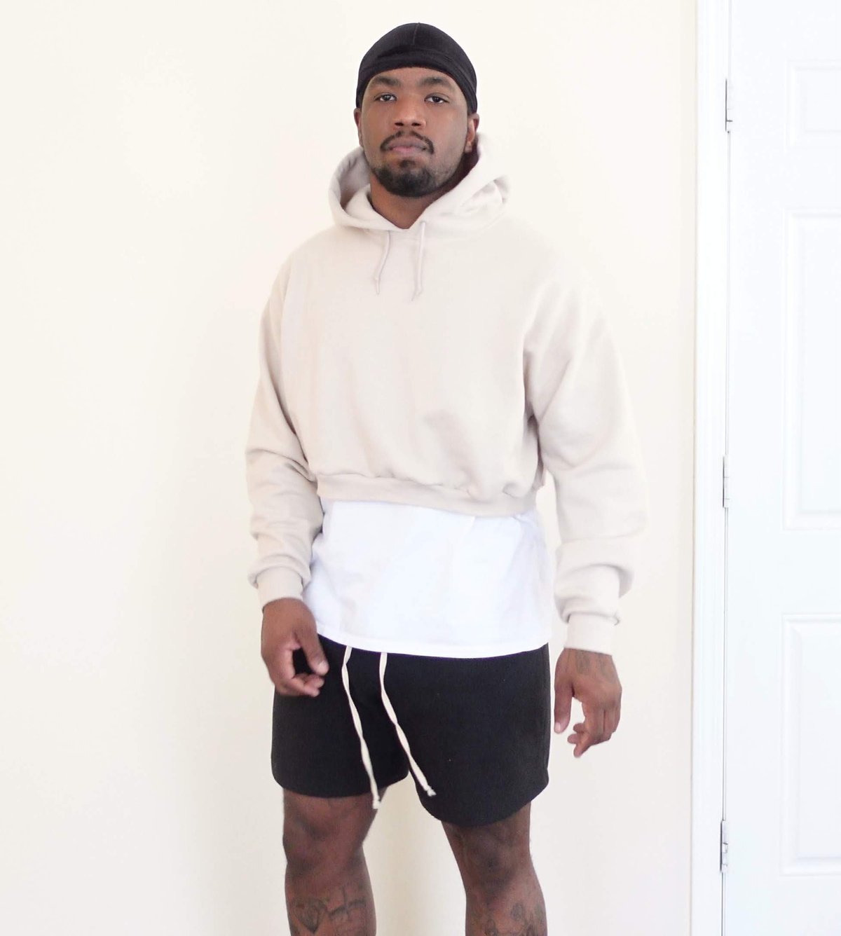 Image of Check your energy before speaking cropped hoodie 