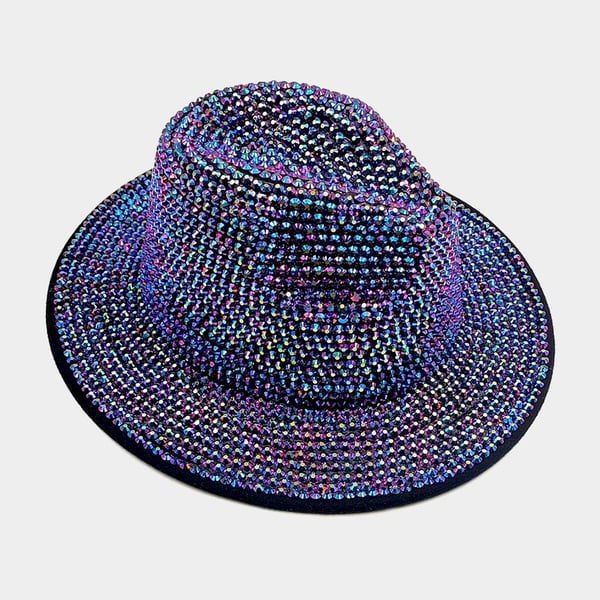 Image of Bling Studded Hat (Purple)