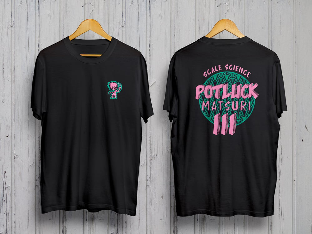 Potluck Matsuri Shirt Black (Preorder)