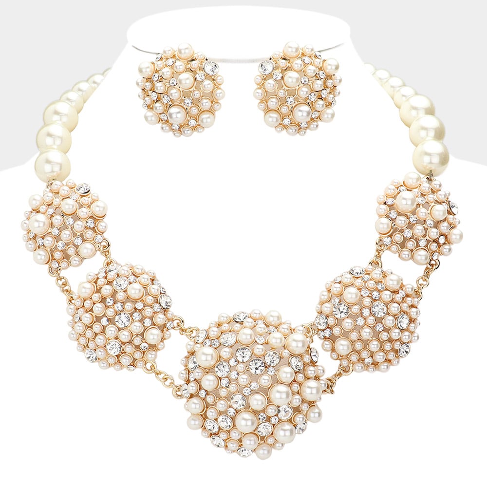 Image of Cluster Pearl Necklace