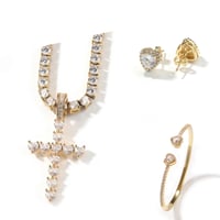 Image 1 of Diamond heart shaped set