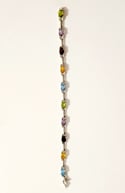Multicolor Gemstone Silver Bracelet