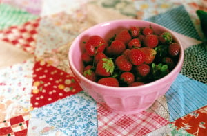 Image of strawberries 8x12" print