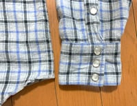 Image 4 of Battenwear made in USA plaid snap button shirt, size M
