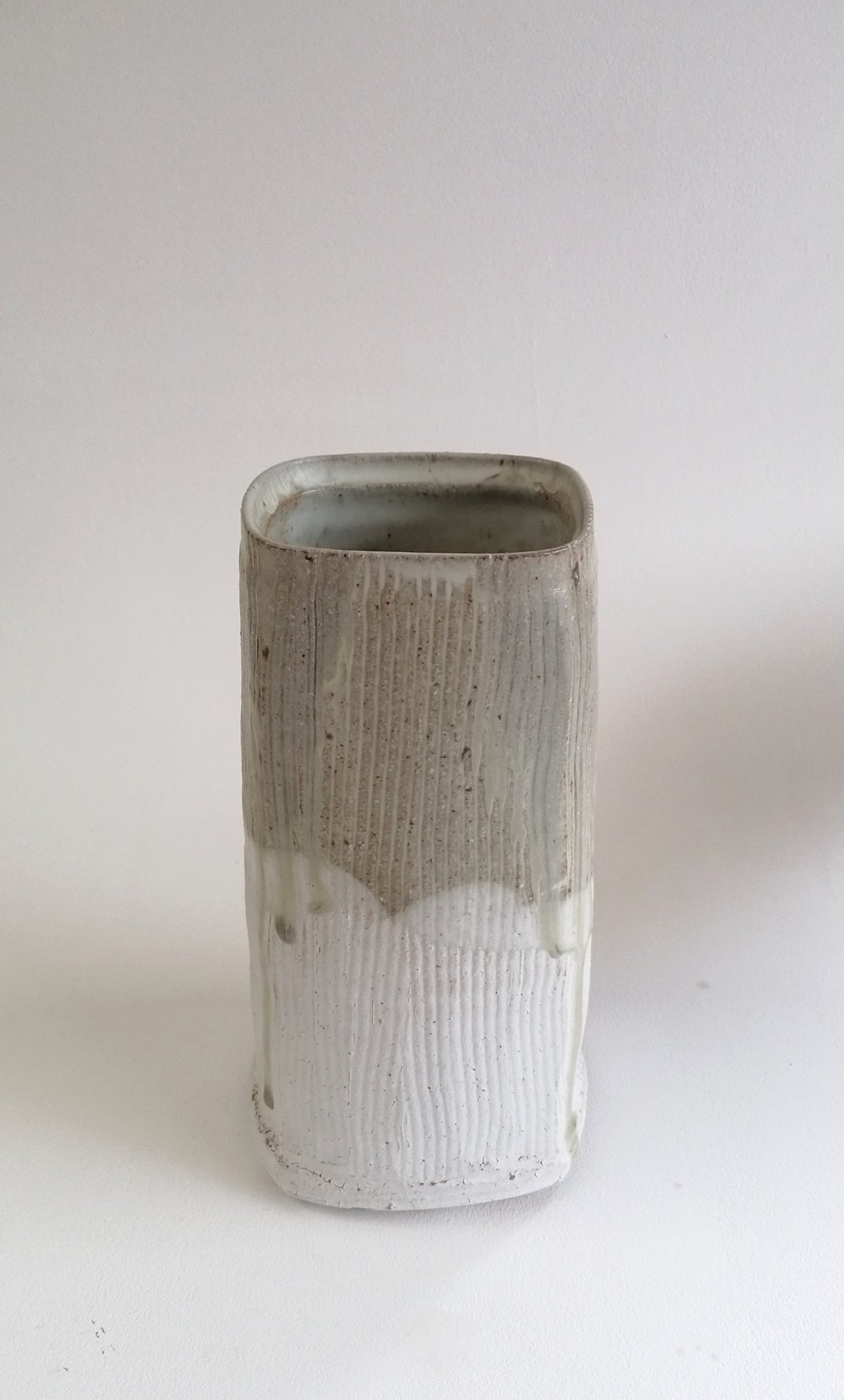 Image of Squared vase/large utensil pot. Sale item