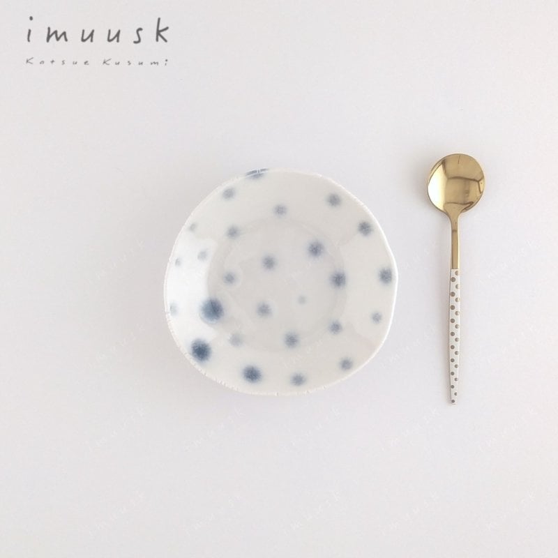 Image of Bluette Pois Plate 10cm - 12cm