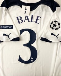 Image 1 of Brand New Tottenham "BALE 3" 2010/11 Home Cup Shirt + UCL patches (XL)