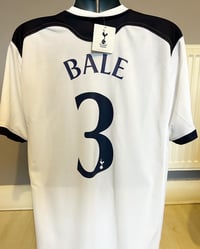 Image 4 of Brand New Tottenham "BALE 3" 2010/11 Home Cup Shirt + UCL patches (XL)