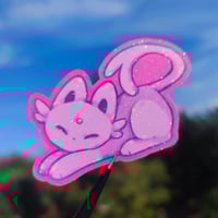 Image of Espeon Glitter Stardust Vinyl Waterproof Sticker