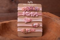 Image 1 of Baby headbands set pink
