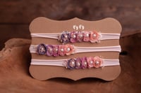 Image 3 of Baby headbands set pink