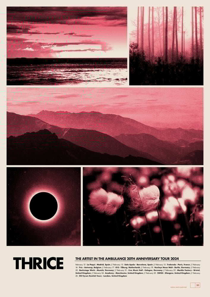 Image of Thrice | European Tour 2024 Screenprint